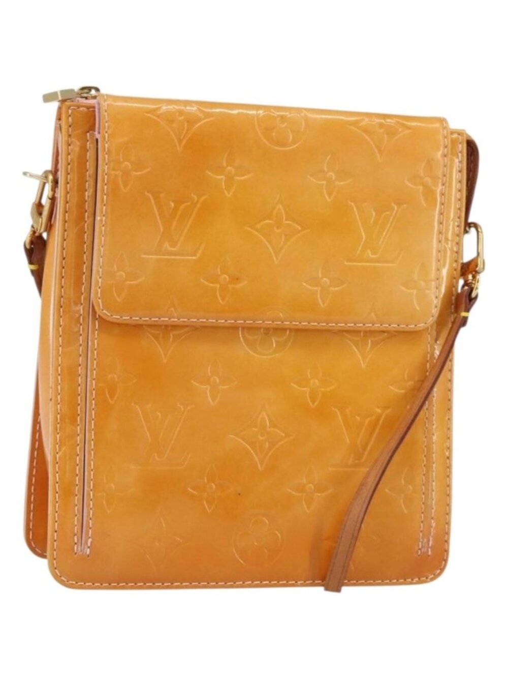 LOUIS VUITTON Vernis Motto Accessory Pouch Marshmallow Pink M91312